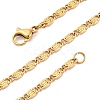 304 Stainless Steel Lumachina Chain Necklaces NJEW-Q013-07G-2
