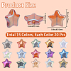 300Pcs 15 Colors Electroplate Transparent Glass Beads GLAA-PA0001-18-2