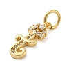 Brass Micro Pave Cubic Zirconia Pendants KK-M273-01G-T-2