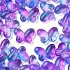 50Pcs Transparent Spray Painted Glass Beads GLAA-YW0004-97B-1