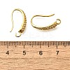Brass Cubic Zirconia Earring Hooks KK-R217-19G-3