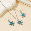Alloy Rhinestone Dangle Earrings & Pendant Necklaces Sets FS-WG1CFD3-01-1