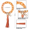 Chain Link Wristlet Keychain HJEW-SW00013-04-2