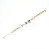 Natural Abalone Shell & Freshwater Pearl & Shell Bead Bracelets BJEW-N031-03G-3