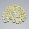 Electroplate Glass Beads Strands EGLA-Q084-12mm-12-2
