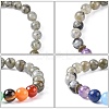 Yoga Chakra Jewelry Stretch Bracelets BJEW-G554-02-4