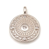 Brass Micro Pave Cubic Zirconia Pendants KK-D160-57P-1