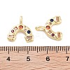 Rainbow Rack Plating Brass Micro Pave Cubic Zirconia Charms KK-G512-25G-02-3