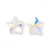 AB Color Plated Transparent Electroplate Glass Charms X-GLAA-H104-A04-3