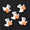Ghost with Pumpkin Opaque Resin Cabochons LS-RESI-F031-09-1