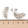 201 Stainless Steel Stud Earrings EJEW-Q026-23P-3