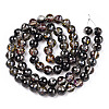 Transparent Electroplate Glass Bead Strands EGLA-TAC0003-04K-2