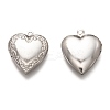 Non-Tarnish 316 Stainless Steel Locket Pendants LS-X-STAS-O135-06P-2