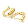 Rack Plating Brass Hoop Earring Findings EJEW-C102-25G-2