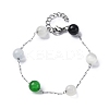 304 Stainless Steel Cable Chain Bracelets BJEW-C094-01P-07-3