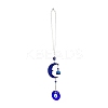 Evil Eye Alloy Lampwork Pendant Decorations LS-HJEW-M005-02B-AS-2