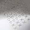 6 Sheets 2 Colors Mixed Shapes PET Nail Art Stickers DIY-HS0002-07-2