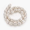 Electroplated Natural Lava Rock Beads Strands G-P400-12S-1