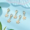 Clover 304 Stainless Steel Pendant Decorations HJEW-JM02741-01-S-1