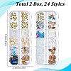 Ocean Theme Natural Shell & Resin & Plastic & Alloy Nail Art Decoration MRMJ-CP0001-34D-2