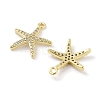 Brass Micro Pave Clear Cubic Zirconia Pendants X-ZIRC-P120-05G-2