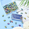 80Pcs 2 Colors Electroplate Glass Beads EGLA-SC0001-54A-7