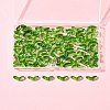 100Pcs Spray Painted Transparent Glass Beads GLAA-FS0002-04-8