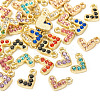  36pcs 9 colors Alloy Pendants ALRI-TA0001-18-11