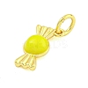 Rack Plating Brass Enamel Pendants KK-U021-04A-G-2