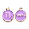 Alloy Enamel Pendants ENAM-S124-01A-01L-1