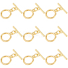 15 Sets Brass Toggle Clasps KK-BBC0021-10-1