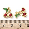 Brass Micro Pave Cubic Zirconia Charms KK-Z134-07G-3