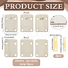 3Pcs Wooden Guitar Neck Shims AJEW-FG0007-90-2