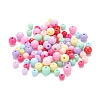 1035Pcs 18 Style Opaque Acrylic Beads MACR-FS0001-09-2