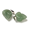 Natural Green Aventurine Pendants G-Z067-02P-02-3