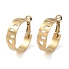 304 Stainless Steel Hoop Earrings EJEW-K278-06A-G-1