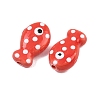 Handmade Porcelain Beads PORC-B009-03O-2