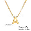 201 Stainless Steel Initial Pendant Necklaces FS-WG78A3B-01-1
