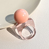 Resin Round Bead Finger Rings FS-WG38F74-06-1
