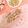 1200Pcs 2 Colors CCB Plastic Beads CCB-PA0001-04B-3