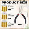 3 Rolls 3 Size Round Copper Wire CWIR-BC0001-64-2