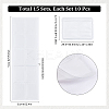 15Pcs Plastic Necklace Chain Adhesive Pouch for Necklace Display Cards AJEW-SC0003-43-2