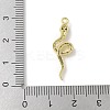 Brass Micro Pave Clear Cubic Zirconia Pendants LS-KK-S505-03G-02-3