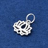 925 Sterling Silver Hollow Lotus Flower Charms LS-STER-D301-01S-2