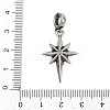 Star 316 Surgical Stainless Steel Cubic Zirconia Pendant Decoration STAS-Z165-16AS-A03-3