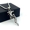 Fashion 304 Stainless Steel Dragon Head Punk Pendant Necklaces for Men TJ5102-2