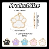 80Pcs 5 Colors Alloy Enamel Pendants ENAM-YW0005-19-3