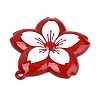 Spray Painted Alloy Big Pendants PALLOY-T092-81A-2