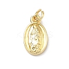Religion Brass Pendants KK-P345-53G-03-1