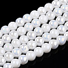 Electroplate Opaque Glass Beads Strands GLAA-T032-P4mm-AB02-1